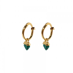 Malachite earrings