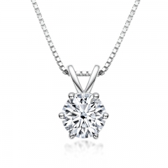 Six claw stone necklace in S925