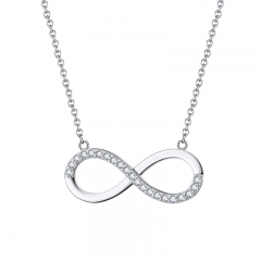 hot sale infinite pendant necklace in 925 sterling silver