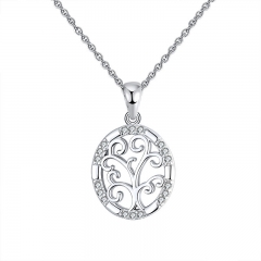 Amazon hot sale life tree pendant necklace in 925 sterling silver