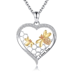 bee pendant necklace
