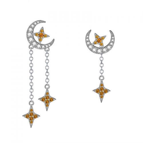 Moon and star earings factory price
