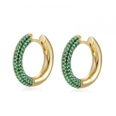 colorful CZ earrings