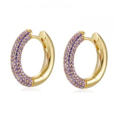 colorful CZ earrings