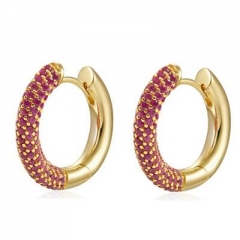 colorful CZ earrings