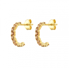 Small C earrings