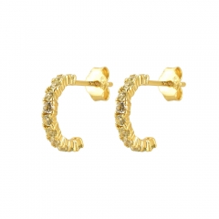 Small C earrings