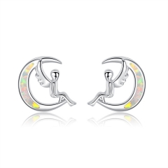 hot angel earrings in S925