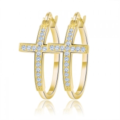 Big cross earrings