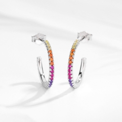 Rainbow earrings in S925