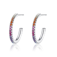 Rainbow earrings in S925