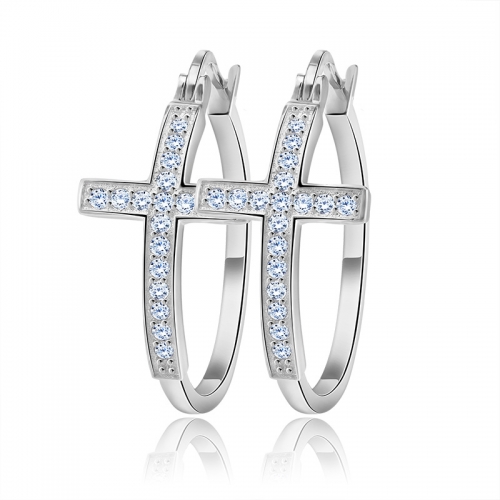 Big cross earrings
