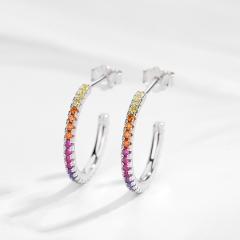 Rainbow earrings in S925