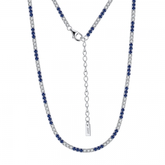 Tennis bracelet and necklace in S925