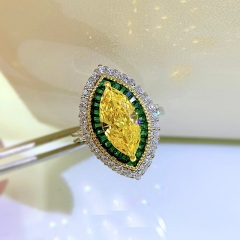 Gemstone ring in S925