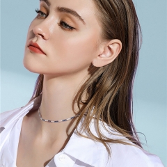 Tennis bracelet and necklace in S925
