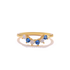 Colorful ring in S925