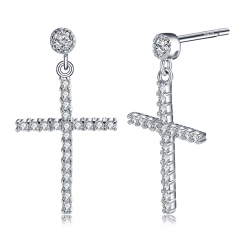 cross necklace in 925 sterling silver