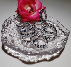 heart evil eyes ring